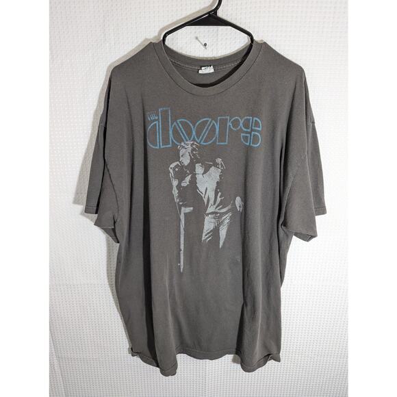 The Doors Band T Shirt XL Black Delta Pro Weight Vintage Style Rock Jim Morrison - Picture 1 of 4